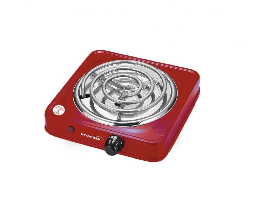 Estufa Eléctrica ECOCINA | 1 Hornillas ROJO 1000W