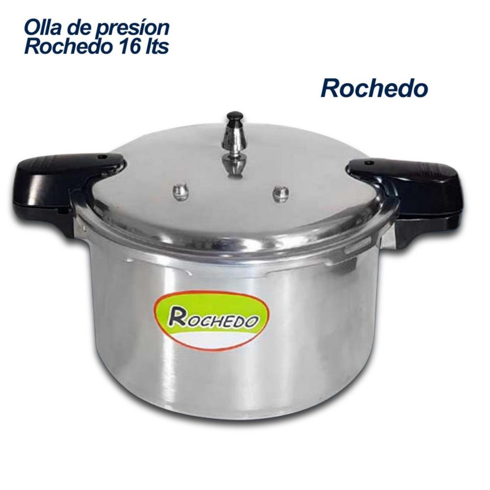 Olla de Presión ROCHEDO | 16 Litros | Empaque de Silicona | Medida 32x20 cm