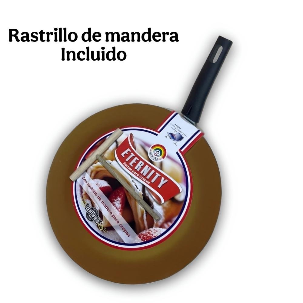 Sartén 28 Cm | Para Crepas | Con Antiadherente