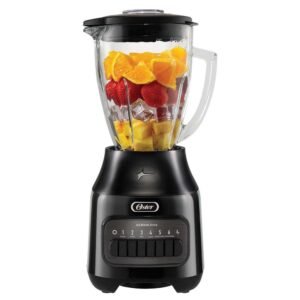 Licuadora OSTER | Value Plus Negra | 6 Velocidades | 800 Watts | 1.5 lts Vidrio