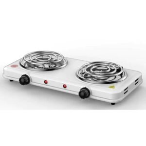 Estufa Electrica Ecocina | 2 Hornillas | Blanco 1000W