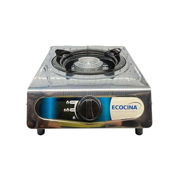 Estufa de Mesa ECOCINA de Gas| 1 Hornilla | Con Chispero | Acero Inoxidable
