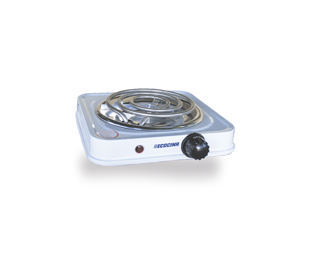 Estufa Electrica Ecocina | 1 Hornillas | Blanco 1000W