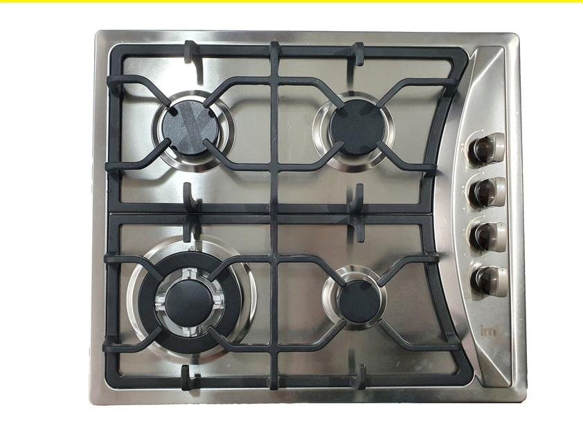 Estufa Empotrable IML de Gas | 4 hornilla | Acero Inoxidable