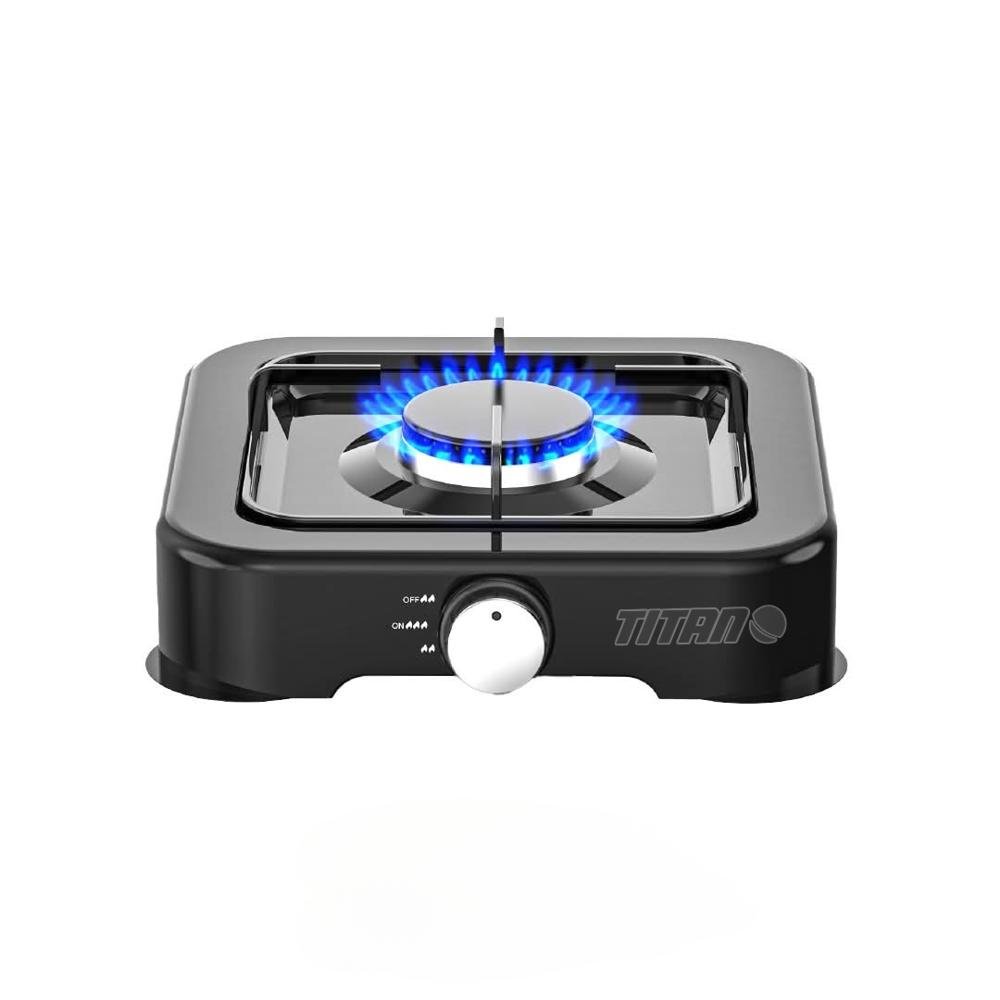 Estufa de mesa TITAN de Gas | 1 Hornilla | Negro