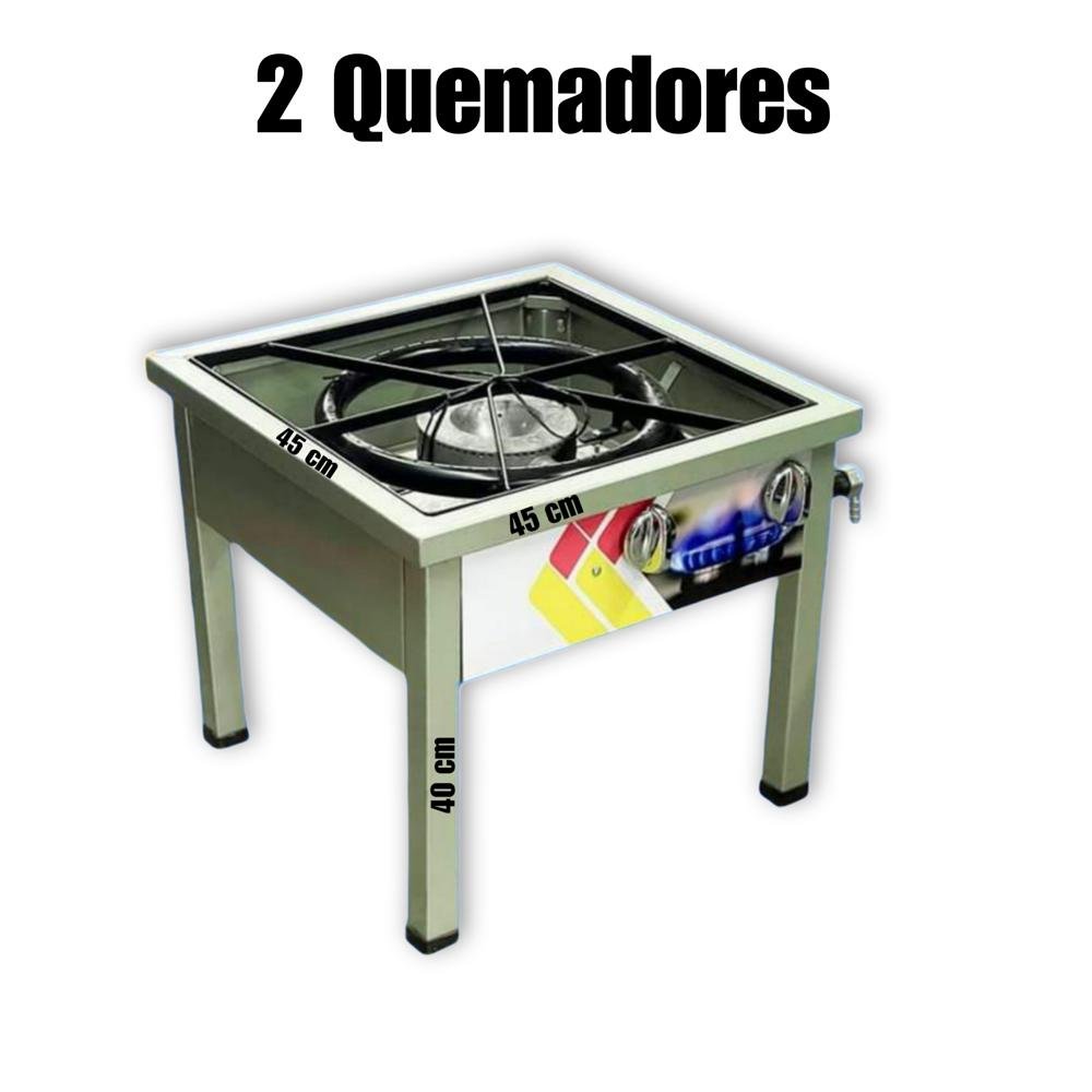 Estufa Industrial | 1 Hornilla | 2 Quemadores