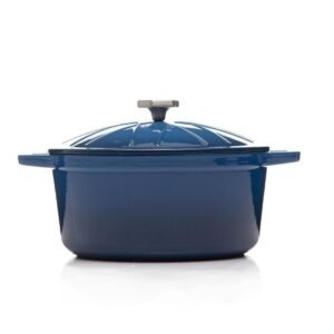 Olla con Tapa Hierro Fundido | PICCA | 20 cm | Color Azul