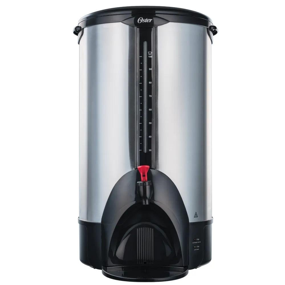 Cafetera - Percolador Oster |100 tazas | Acero Inoxidable | BVSTDC3394