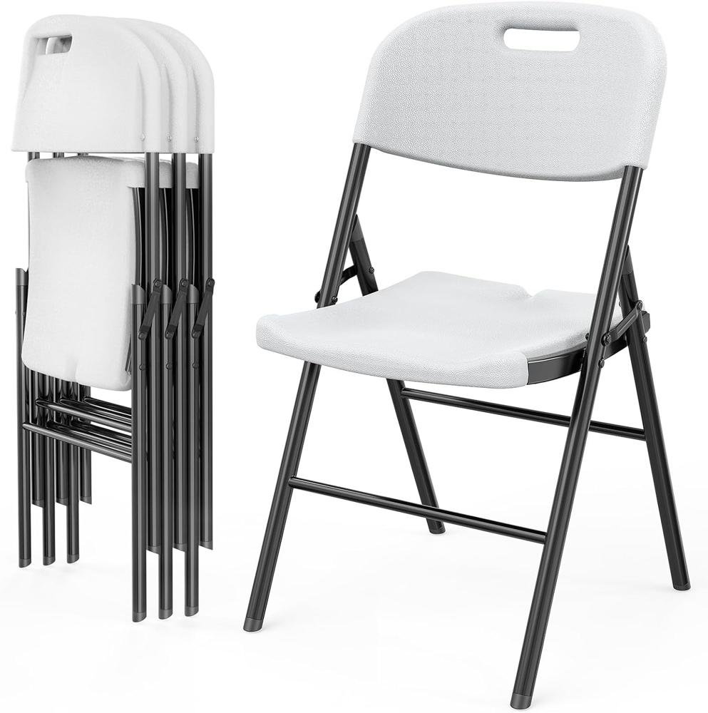 Silla Plegable ERICKSON | Exterior e Interior | Blanco | Doble Capacidad de Carga