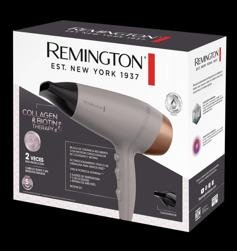 Secadora REMINGTON | COLLAGEN AND BIOTIN THERAPY™