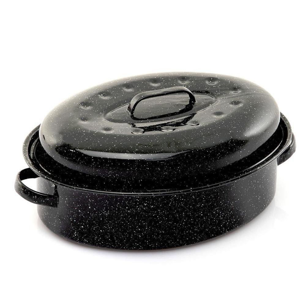 Pavera CINSA | Ovalada con Tapa | Peltre Vitrificado |15 Libras