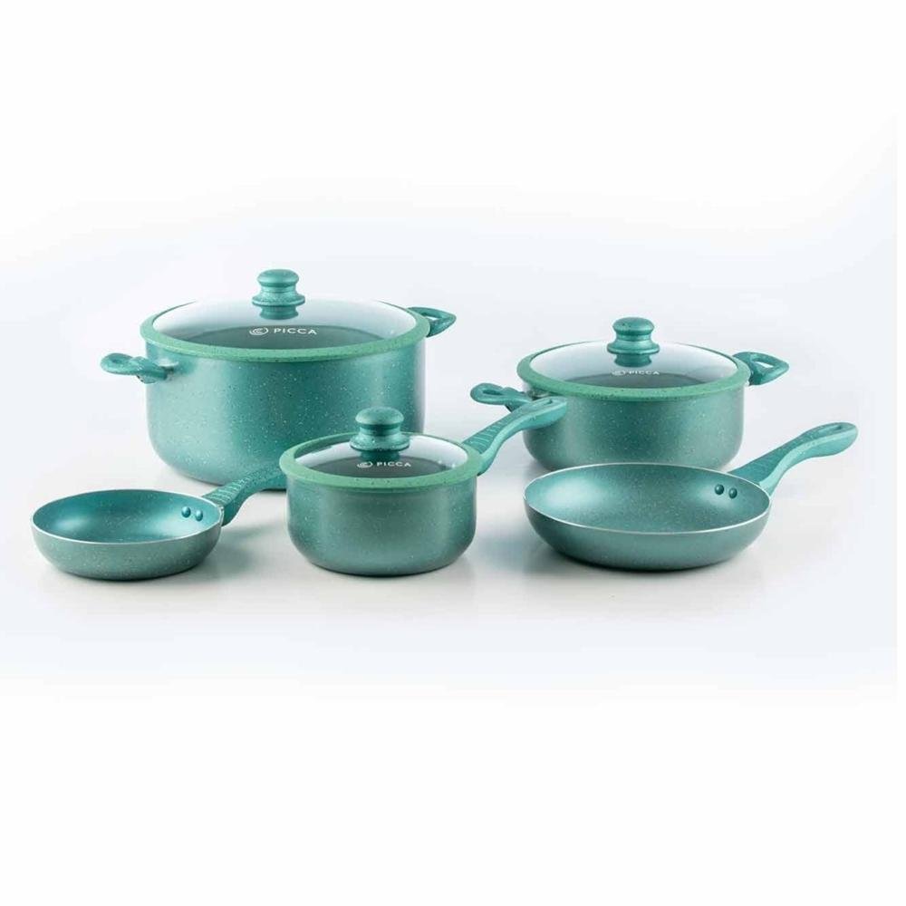 Batería de Cocina PICCA 8 Piezas, | color TURQUESA Gravina