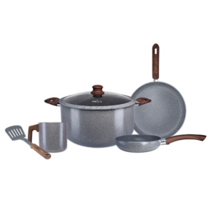 Batería de Cocina PICCA | CATANIA 6 Piezas | Color Gris PI006BMG