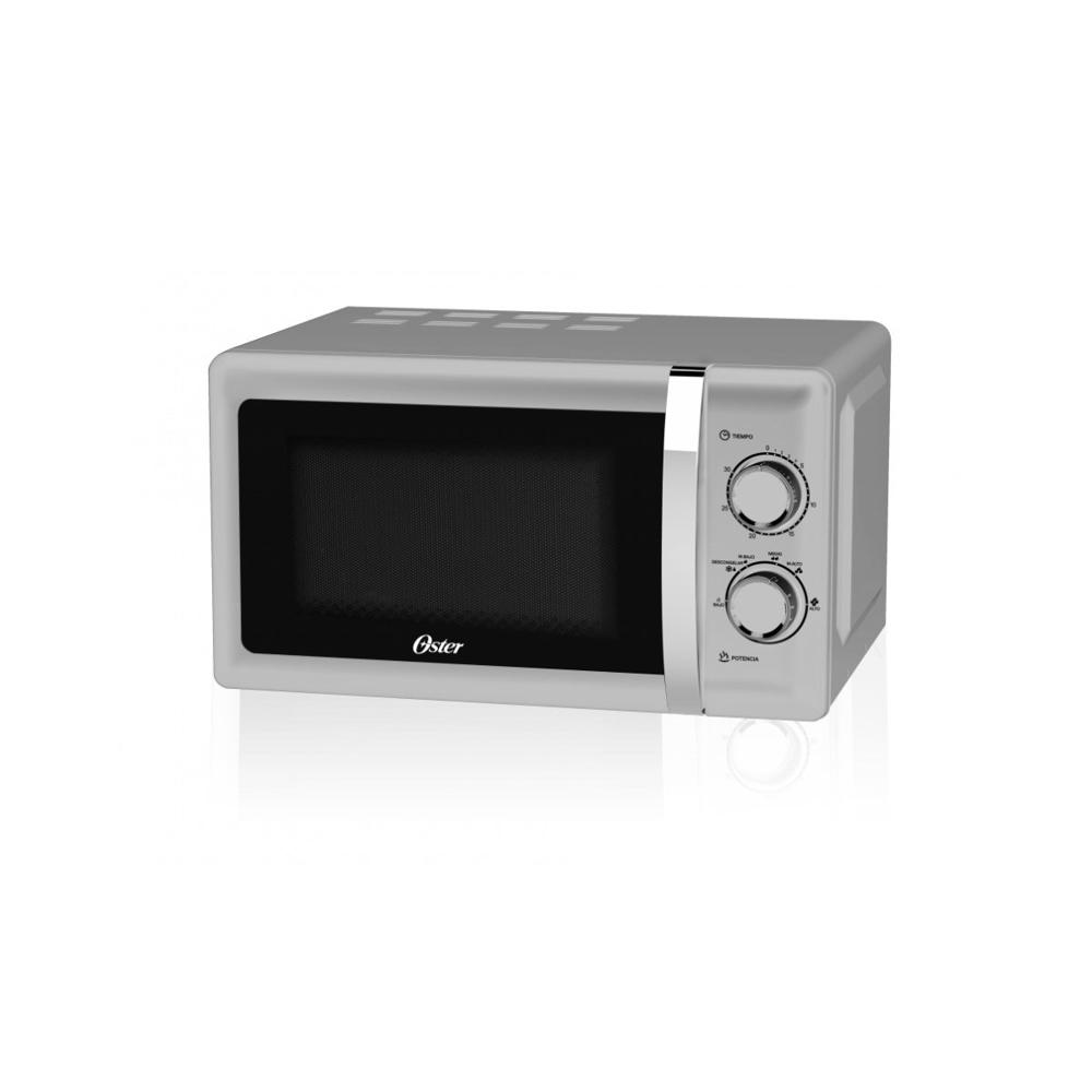Microondas Oster 0.7, Control Manual de Perilla, 700 W - Gris