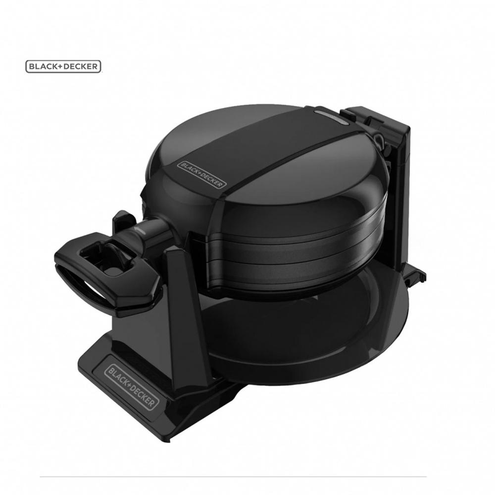 Waflera BLACK AND DECKER | Doble Platos de Cocción | Color Negro